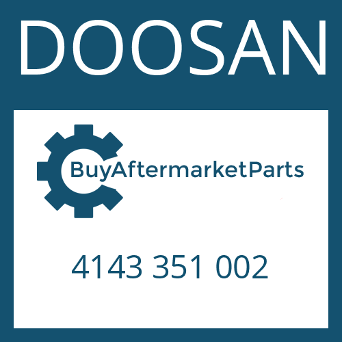 DOOSAN 4143 351 002 - MISSION DISC 1ST