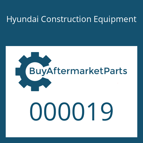 Hyundai Construction Equipment 000019 - CLAMP-PIPE for Heavy Equipment