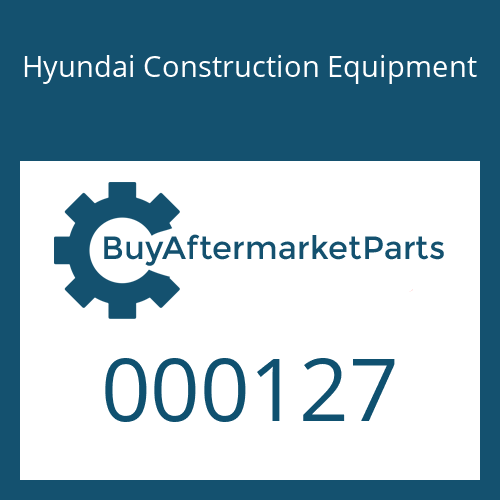 Hyundai Construction Equipment 000127 - BOLT-HEX