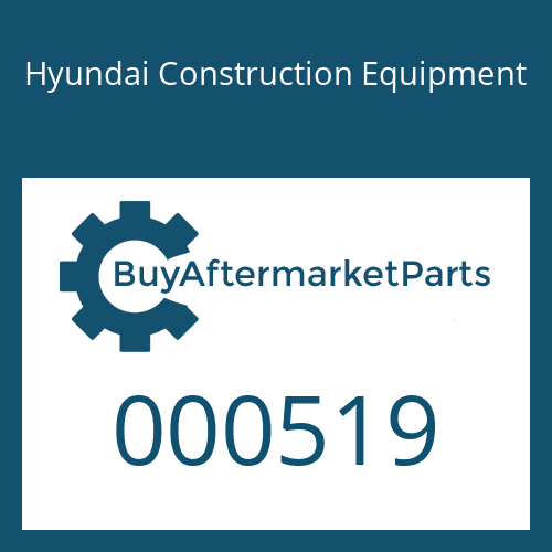 Hyundai Construction Equipment 000519 - O-RING