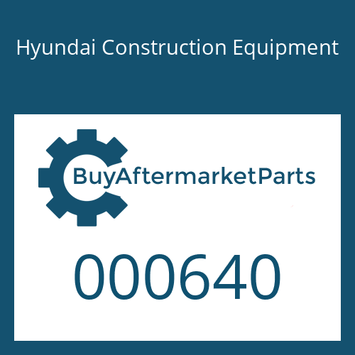 Hyundai Construction Equipment 000640 - PISTON for Heavy Equipment