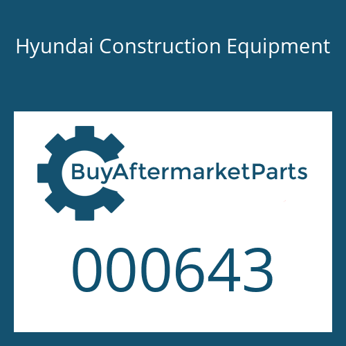 Hyundai Construction Equipment 000643 - PISTON-CYL