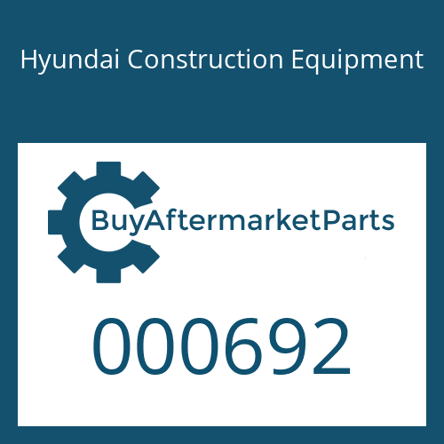 Hyundai Construction Equipment 000692 - RING-BACK UP
