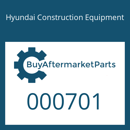Hyundai Construction Equipment 000701 - RING-BACKUP