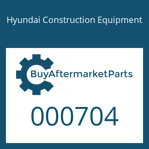 Hyundai Construction Equipment 000704 - RING-BACK UP