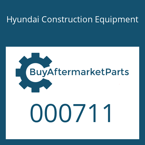 Hyundai Construction Equipment 000711 - RING-BACKUP