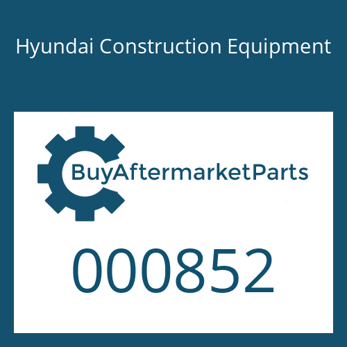 Hyundai Construction Equipment 000852 - RING-BUFFER