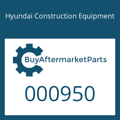 Hyundai Construction Equipment 000950 - SEAL-DUST