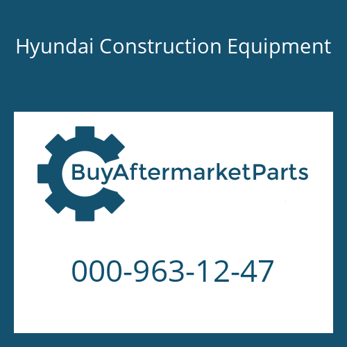 Hyundai Construction Equipment 000-963-12-47 - O-RING
