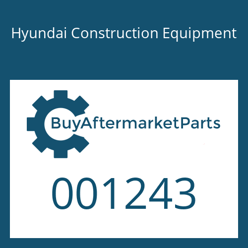 Hyundai Construction Equipment 001243 - SEAL-DUST