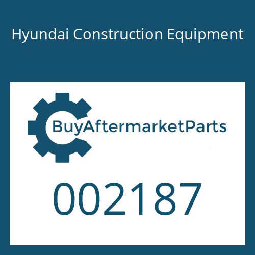 Hyundai Construction Equipment 002187 - O-RING
