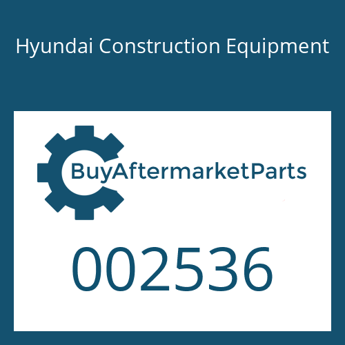 Hyundai Construction Equipment 002536 - O-RING