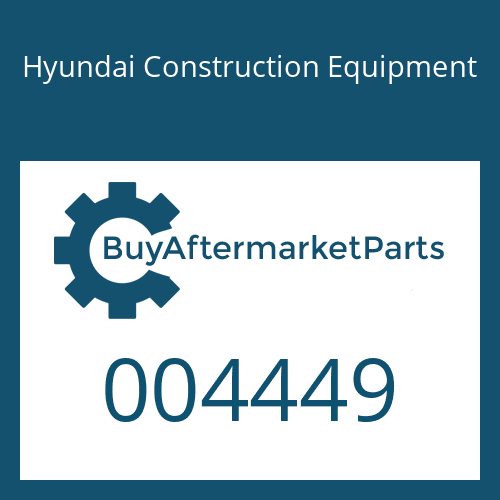Hyundai Construction Equipment 004449 - O-RING