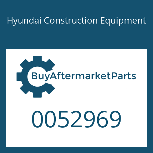 Hyundai Construction Equipment 0052969 - NUT-LOCK