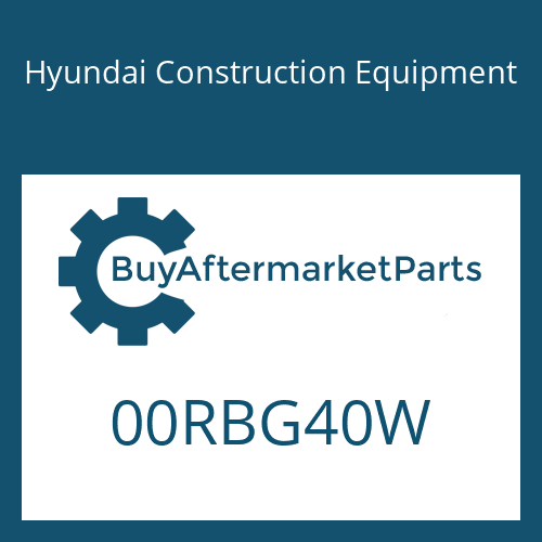 Hyundai Construction Equipment 00RBG40W - O-RING