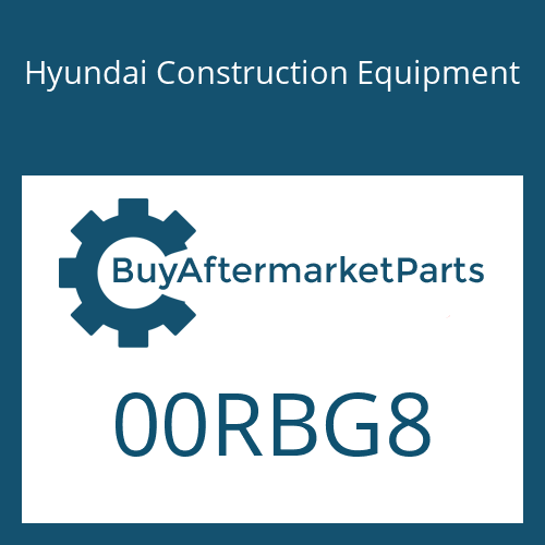 Hyundai Construction Equipment 00RBG8 - O-RING