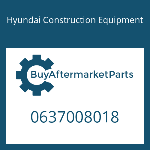 Hyundai Construction Equipment 0637008018 - NUT-CASTLE