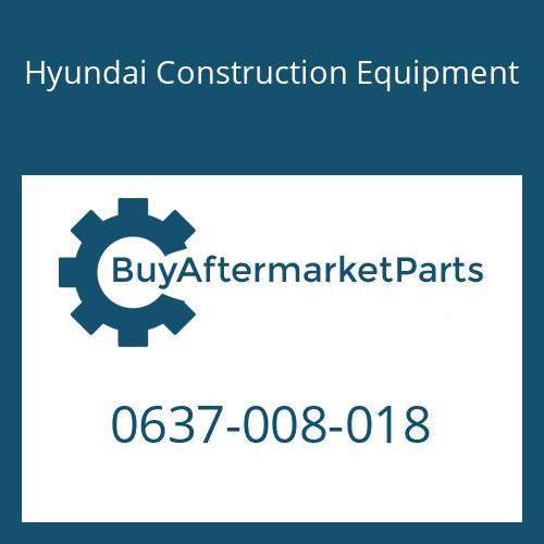 Hyundai Construction Equipment 0637-008-018 - CASTLE NUT