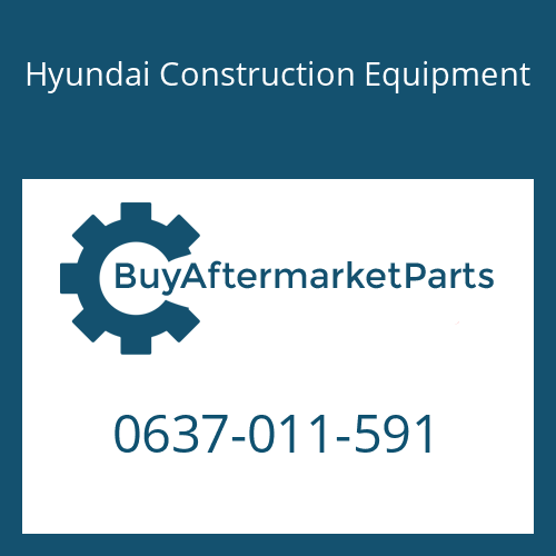 Hyundai Construction Equipment 0637-011-591 - NUT-LOCKING