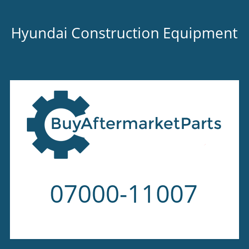 Hyundai Construction Equipment 07000-11007 - O-RING