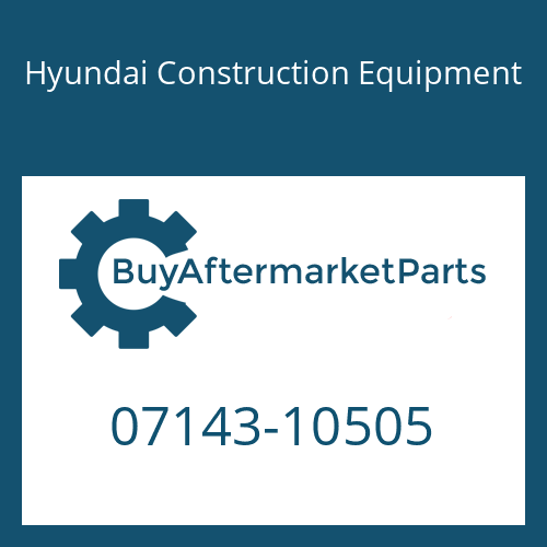 Hyundai Construction Equipment 07143-10505 - BUSHING