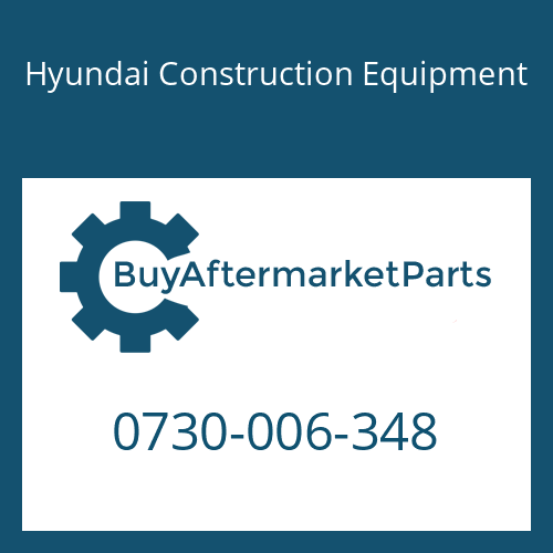 Hyundai Construction Equipment 0730-006-348 - RING