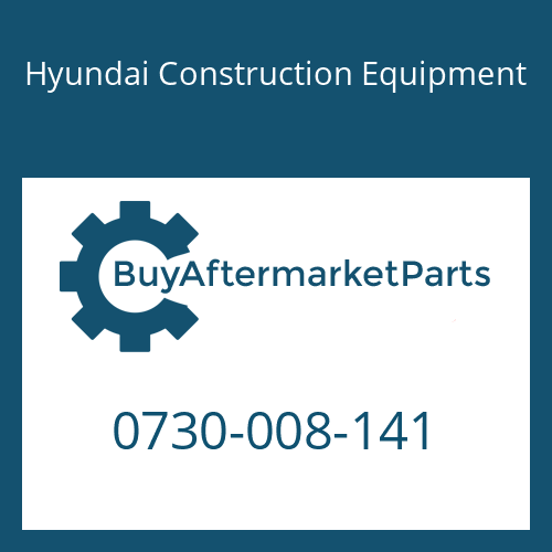 Hyundai Construction Equipment 0730-008-141 - WASHER