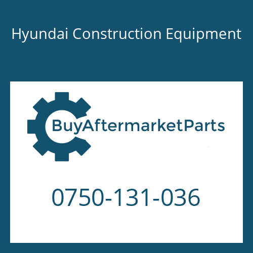 Hyundai Construction Equipment 0750-131-036 - FILTER, GEAR BOX HOUSING