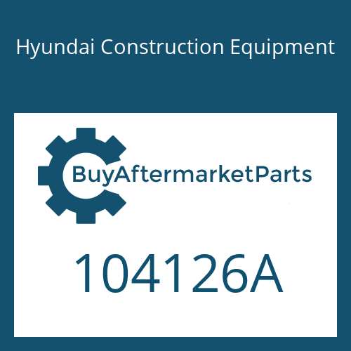 Hyundai Construction Equipment 104126A - PLUG