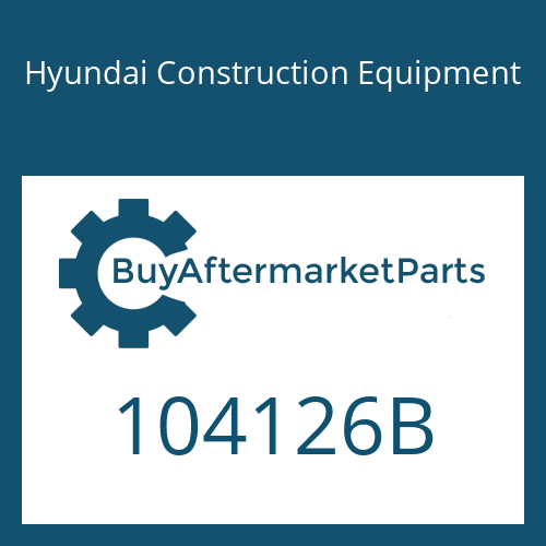 Hyundai Construction Equipment 104126B - PLUG