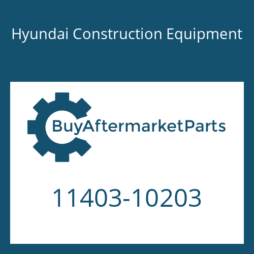 Hyundai Construction Equipment 11403-10203 - BOLT