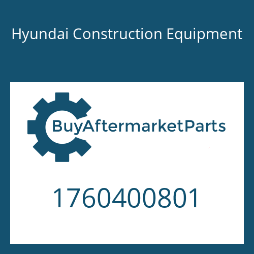 Hyundai Construction Equipment 1760400801 - SPACER