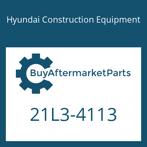 Hyundai Construction Equipment 21L3-4113 - PLATE ASSY