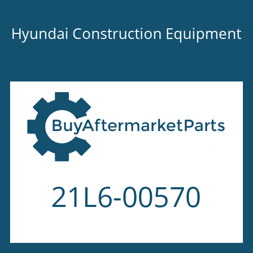 Hyundai Construction Equipment 21L6-00570 - PLATE