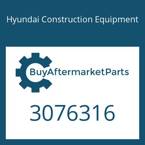 Hyundai Construction Equipment 3076316 - SCREW-HEX HD CAP