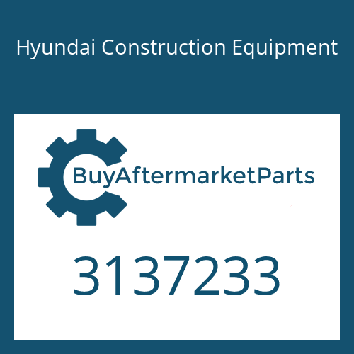 Hyundai Construction Equipment 3137233 - GEAR-SUN