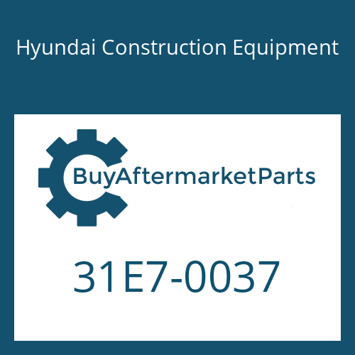 Hyundai Construction Equipment 31E7-0037 - BLOCK