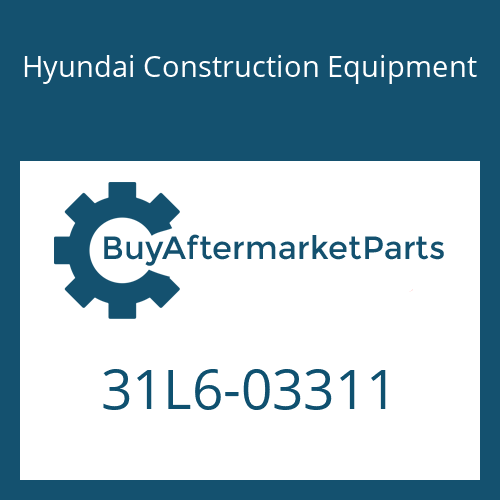Hyundai Construction Equipment 31L6-03311 - BLOCK