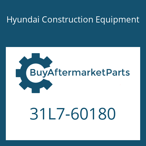 Hyundai Construction Equipment 31L7-60180 - PLATE for Heavy Equipment