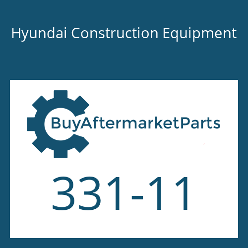 Hyundai Construction Equipment 331-11 - RING-BACK UP