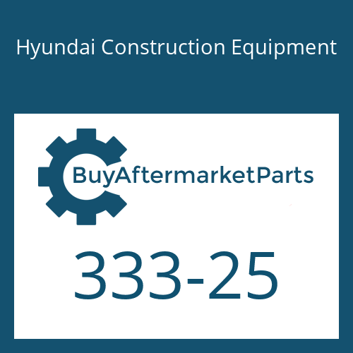 Hyundai Construction Equipment 333-25 - BOLT