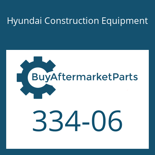 Hyundai Construction Equipment 334-06 - RING-BACK UP