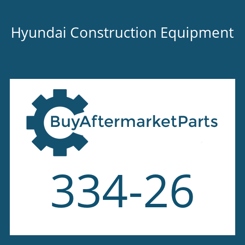 Hyundai Construction Equipment 334-26 - BOLT-U