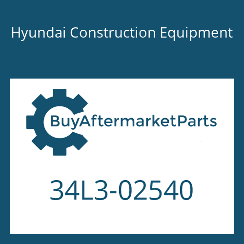 Hyundai Construction Equipment 34L3-02540 - PAD-RUBBER for Heavy Equipment