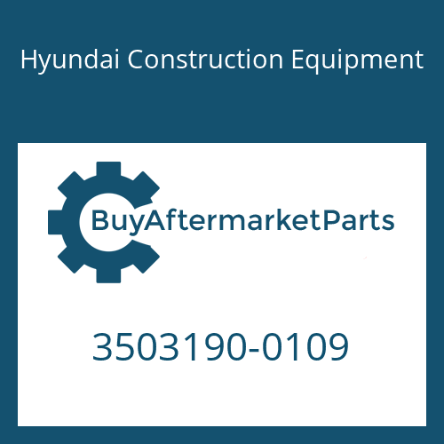 Hyundai Construction Equipment 3503190-0109 - GEAR-SUN,NO1
