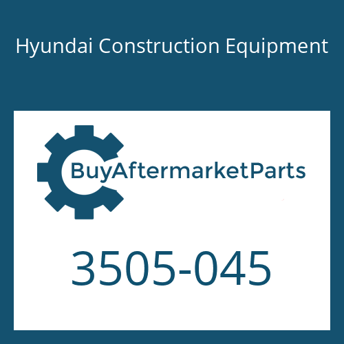 Hyundai Construction Equipment 3505-045 - RETAINER