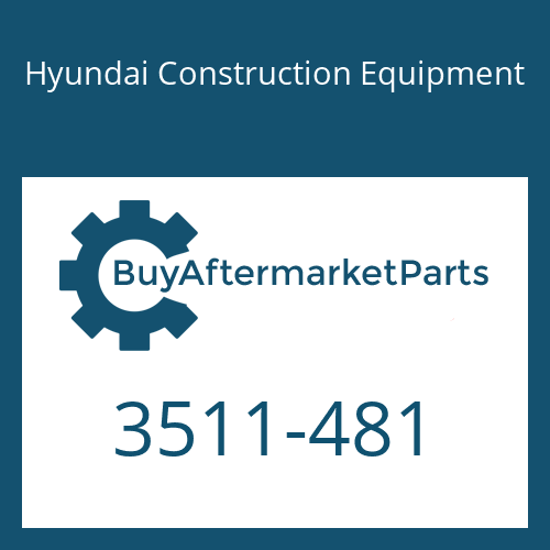 Hyundai Construction Equipment 3511-481 - PLUNGER ASSY