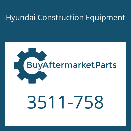 Hyundai Construction Equipment 3511-758 - PLUNGER