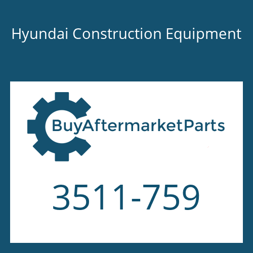 Hyundai Construction Equipment 3511-759 - PLUNGER-BKT