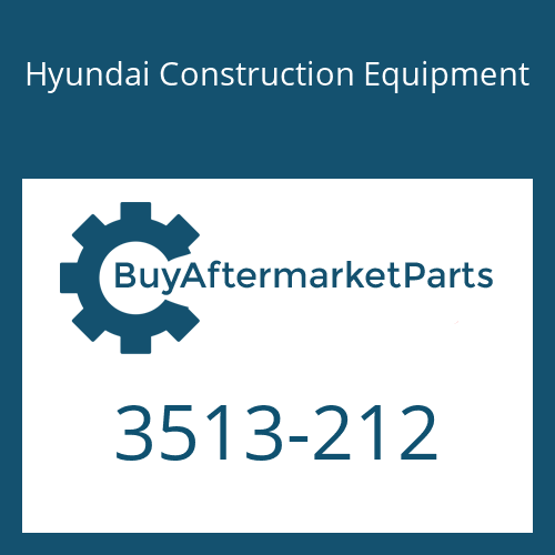 Hyundai Construction Equipment 3513-212 - CHECK for Heavy Equipment